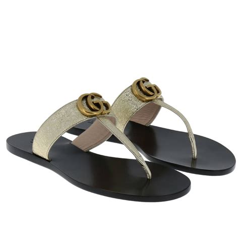 gucci flat sandals women's